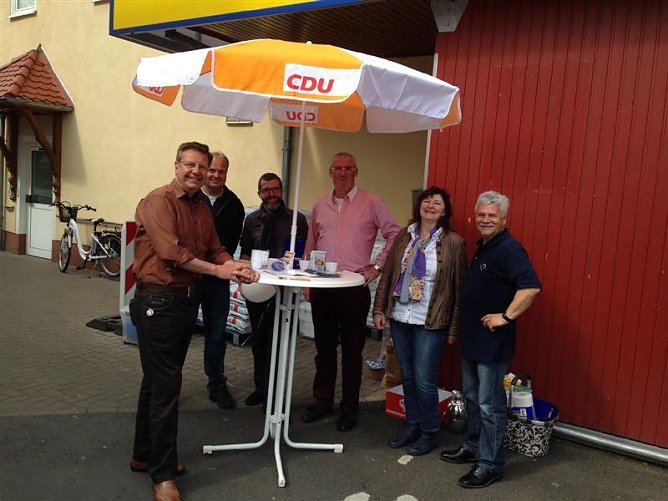 CDU Infostand in Uder (Foto: Gerhard Martin)