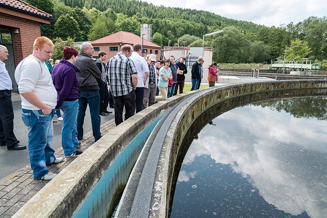 Führung Kläranlage (Foto: EW) Führung Kläranlage (Foto: EW)