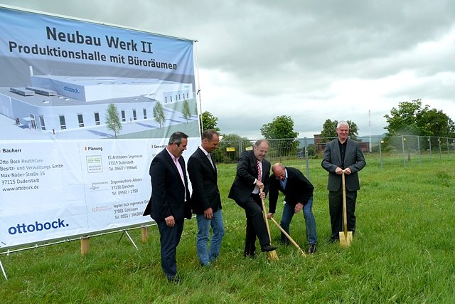 Spatenstich Ottobock (Foto: Ilka K&uuml;hn)