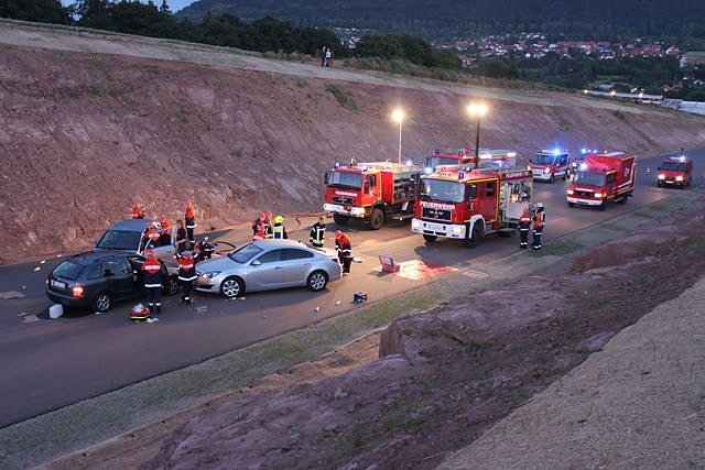 Übung Autounfall (Foto: Feuerwehr Heiligenstadt) Übung Autounfall (Foto: Feuerwehr Heiligenstadt)