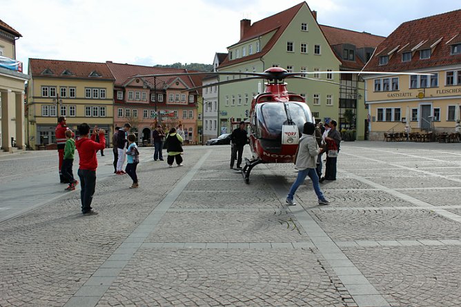 Landeplatz Markt Sondershausen (Foto: Karl-Heinz Herrmann) Landeplatz Markt Sondershausen (Foto: Karl-Heinz Herrmann)