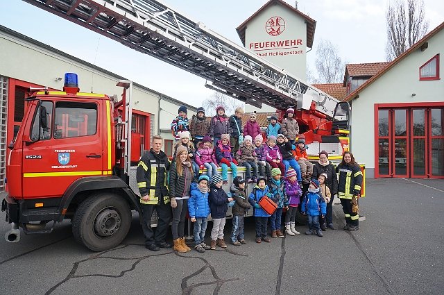 Zu Besuch bei der Feuerwehr (Foto: Feuerwehr Heiligenstadt) Zu Besuch bei der Feuerwehr (Foto: Feuerwehr Heiligenstadt)