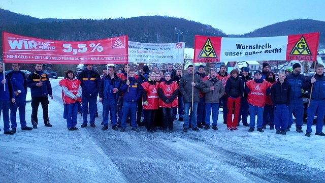 Warnstreik bei Norma (Foto: IG Metall)