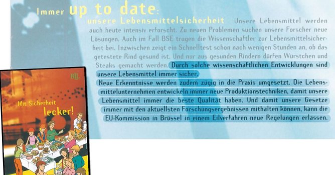 Werbung des BLL in der Schule (Foto: foodwatch)