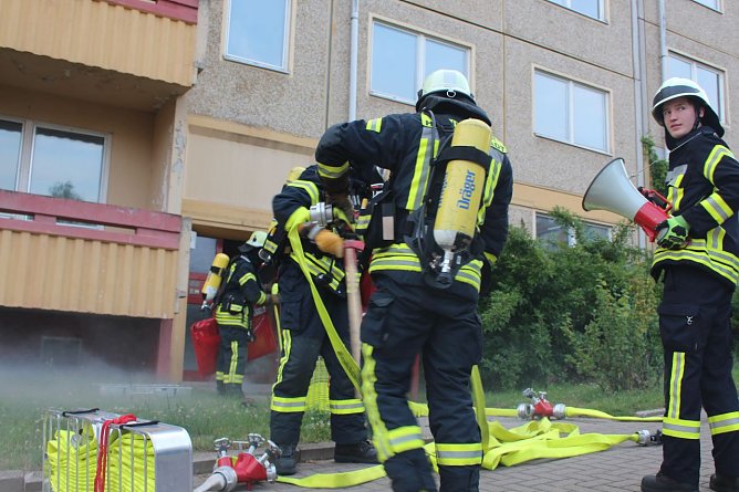 Feuerwehr&uuml;bung (Foto: Feuerwehr Heiligenstadt)