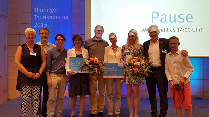 Thüinger Tourismuspreis (Foto: HVE) Thüinger Tourismuspreis (Foto: HVE)