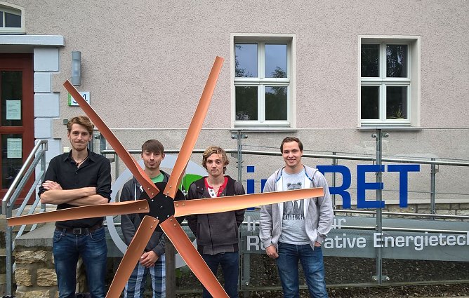 Windrad aus Schrott (Foto: Hochschule Nordhausen)