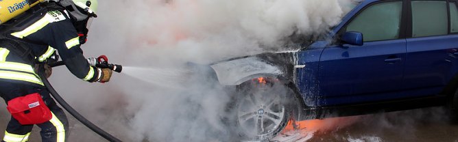 Brand auf A38 (Foto: Feuerwehr Heiligenstadt)