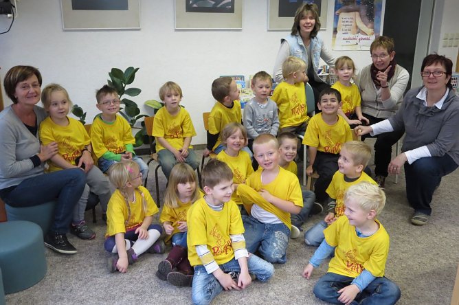 In der Bibliothek (Foto: AWO-Kindergarten)