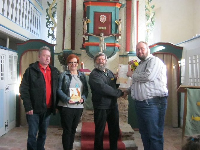 Auszeichnung in Wallrode (Foto: NABU Obereichsfeld)