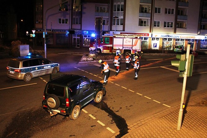 Unfall Petristra&szlig;e (Foto: Feuerwehr Heiligenstadt)