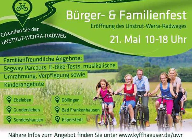 Feiern am Radweg (Foto: Landratsamt Kyffhäuserkreis) Feiern am Radweg (Foto: Landratsamt Kyffhäuserkreis)