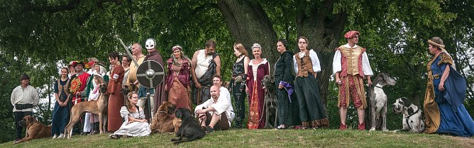 Doggenschau auf Burg Scharfenstein (Foto: Deutscher Doggen Club - DCC) Doggenschau auf Burg Scharfenstein (Foto: Deutscher Doggen Club - DCC)