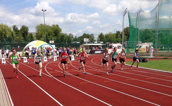 Finale 100 m AK 60 (Foto: Wolfgang Schug)