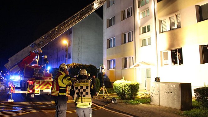 Brand in der D&uuml;rerstra&szlig;e (Foto: Feuerwehr Heiligenstadt)