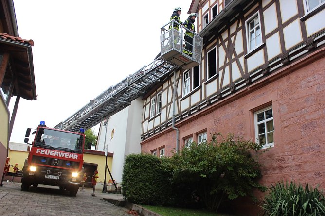 Brand in Verwaltungsgeb&auml;ude (Foto: Feuerwehr Heiligenstadt)