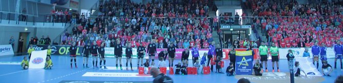 Handball Champions-Leauge in der Wiedigsburg, Th&uuml;ringer HC gegen ZRK Buducnost (Foto: Angelo Glashagel)