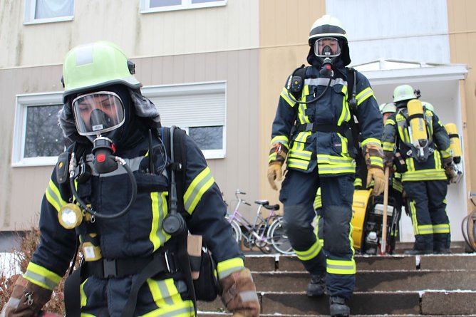 Einsatz in der Stormstraße (Foto: Feuerwehr Heiligenstadt) Einsatz in der Stormstraße (Foto: Feuerwehr Heiligenstadt)