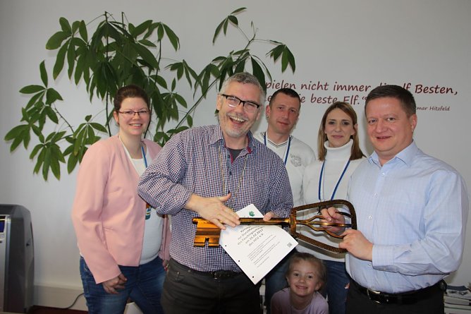 Schl&uuml;sselr&uuml;ckgabe (Foto: Elke Sagorski)