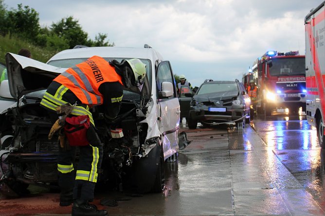 Unfall A 38 (Foto: Feuerwehr Heiligenstadt)