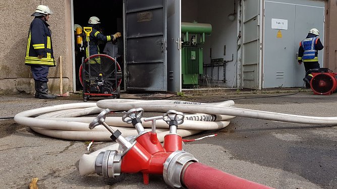 Trafostation (Foto: Feuerwehr Leinefelde)