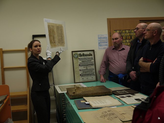 Im Stadtarchiv (Foto: Ilka K&uuml;hn)