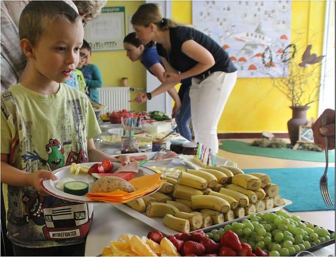 Gesundes Frühstück (Foto: AWO Kiga) Gesundes Frühstück (Foto: AWO Kiga)