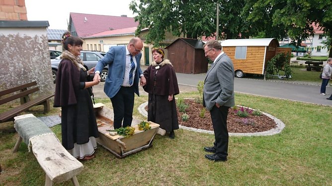 "Fu&szlig;waschung" in Kaltohmfeld  (Foto: Privat)