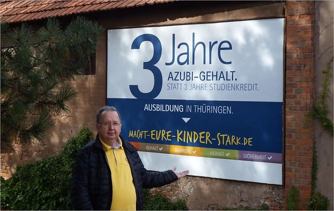 Arnold Senft wirbt f&uuml;r IHK Kampagne (Foto: IHK)