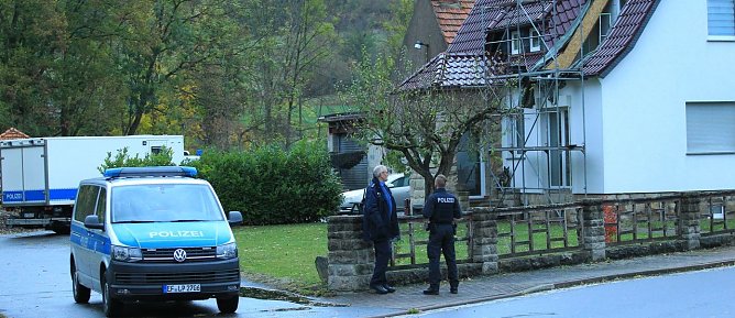 Gro&szlig;einsatz der Polizei (Foto: S. Dietzel)