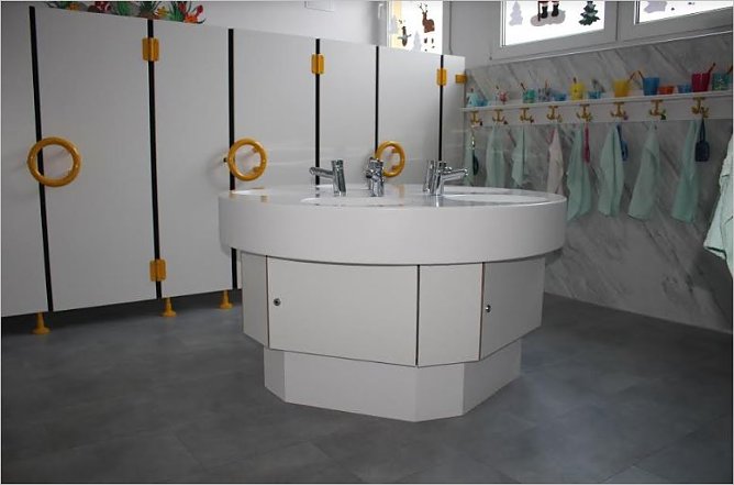 Neuer Waschraum (Foto: florian Blacha) Neuer Waschraum (Foto: florian Blacha)