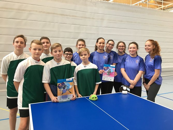 Curie-Gymnasium feierte Doppelsieg im Tischtennis (Foto: K. Gebhardt)