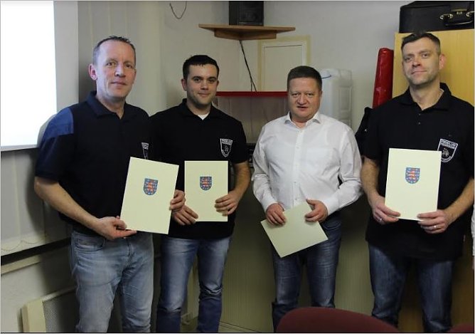 Brandschutzmedaille (Foto: Feuerwehr Bernterode) Brandschutzmedaille (Foto: Feuerwehr Bernterode)