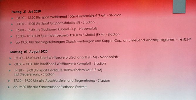 Vorschau auf die Deutschen Feuerwehrmeisterschaften (Foto: Karl-Heinz Herrmann) Vorschau auf die Deutschen Feuerwehrmeisterschaften (Foto: Karl-Heinz Herrmann)