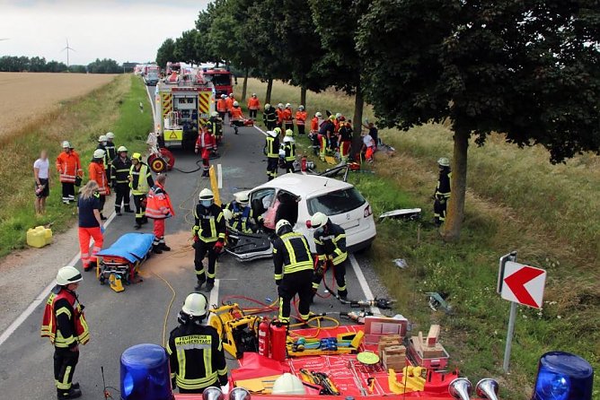 Unfallbei Bischhagen (Foto: Polizei)