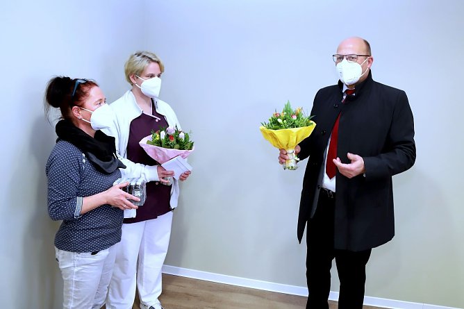 Stadtchef dankt Pflegekr&auml;ften (Foto: Stadt Leinefelde-Worbis)
