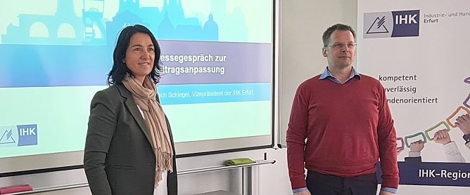 Dr. Cornelia Haase-Lerch, Ulrich Schlegel (Foto: nnz)