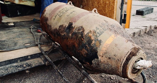 Entsch&auml;rfte Weltkriegsbombe in Nordhausen - Archivbild (Foto: agl)