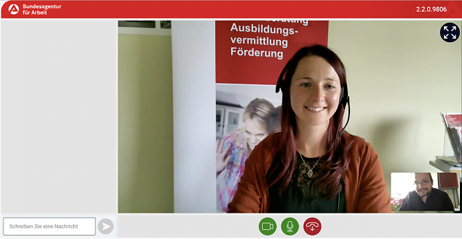 Berufsberaterin Dana Wolff im digitalen Gespräch mit der nnz (Foto: agl) Berufsberaterin Dana Wolff im digitalen Gespräch mit der nnz (Foto: agl)