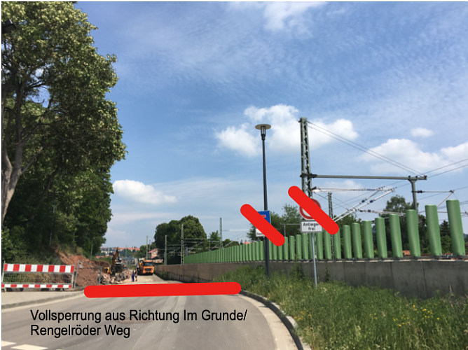 Stra&szlig;ensperrung in Heilbad Heiligenstadt (Foto: Stadtverwaltung Heilbad Heiligenstadt)