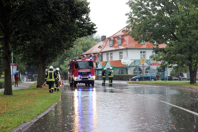 Unwettereinsatz in Heiligenstadt (Foto: Feuerwehr Heiligenstadt)