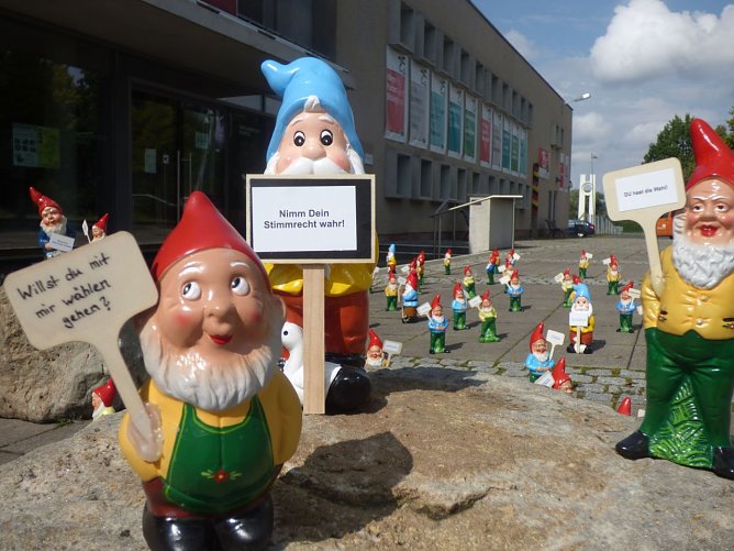 Kunstinstallation zur Bundestagswahl (Foto: Grenzlandmuseum Eichsfeld) Kunstinstallation zur Bundestagswahl (Foto: Grenzlandmuseum Eichsfeld)