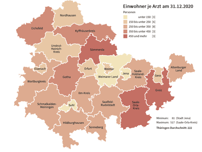 Statistik zur &Auml;rztedichte i Th&uuml;ringen (Foto: TLS)