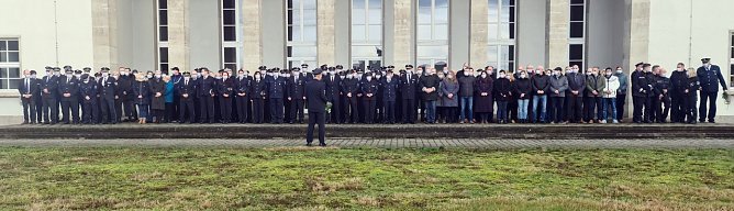 Der beiden ermordeten Polizisten gedacht (Foto: nnz)