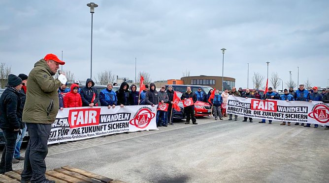 Warnstreik in Leinefelde (Foto: IG Metall)
