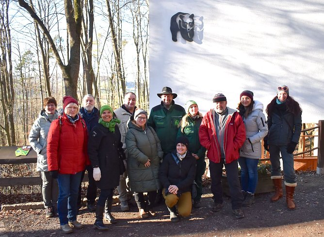 Eine Delegation aus Bad Schandau war zu Besuch im B&auml;renpark (Foto: C.Schmidt )