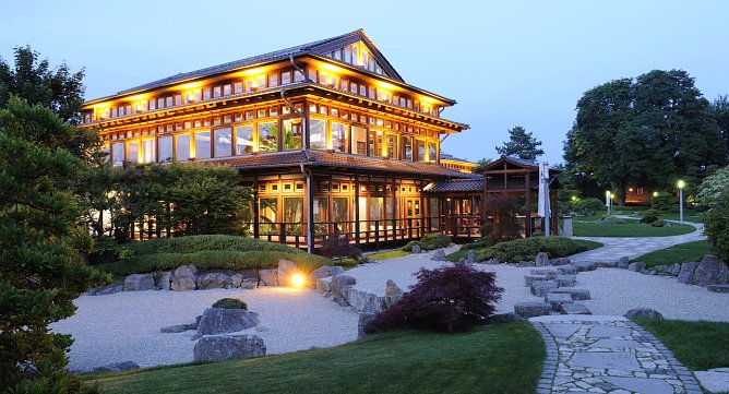 Japansicher Garten bei Nacht (Foto: Sylvester Goldau)