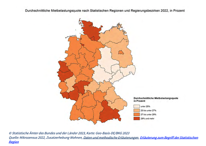 Mietbelastungsquote im Durchschnitt (Foto: Landesamt f&uuml;r Statistik)
