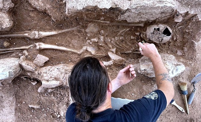 Ausgrabungen auf dem Landesgartensachaugel&auml;nde (Foto: R.Wei&szlig;bach)