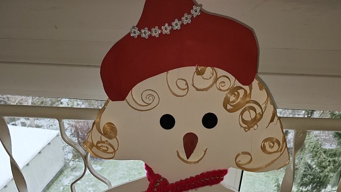 Mit Liebe gebasteltes "Schneemannmädchen" (Foto: Lydia Rasch) Mit Liebe gebasteltes "Schneemannmädchen" (Foto: Lydia Rasch)